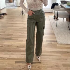 Abercrombie cargo leather pants